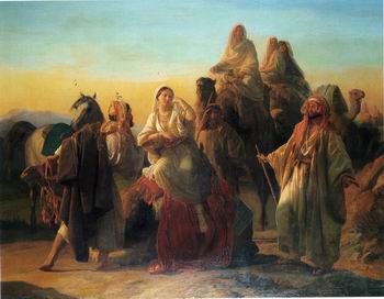 Arab or Arabic people and life. Orientalism oil paintings  443